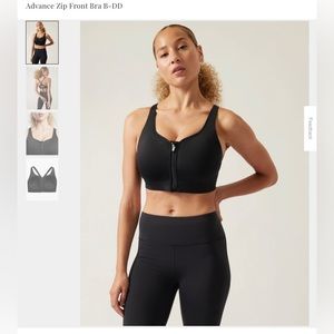 Athleta Advance Zip Front Bra DD